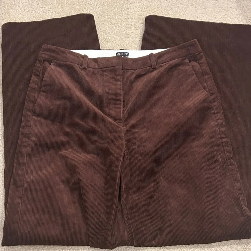J Crew Wide-leg trouser in stretch corduroy